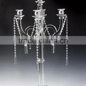 China Supplier Wedding Crystal Candelabra on Sale thumbnail-1