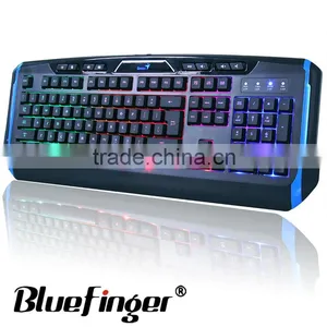 Rainbow Backlit USB Wired Computer Keyboard thumbnail-2