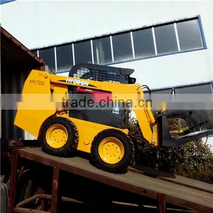 New Hysoon Chinese Skid Steer Loader With Grapple Bucket thumbnail-1