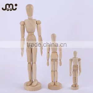 Wholesale 4.5' Small Wooden Doll,special Wooden Decoration Doll,adjustable Wooden Joint Doll thumbnail-1