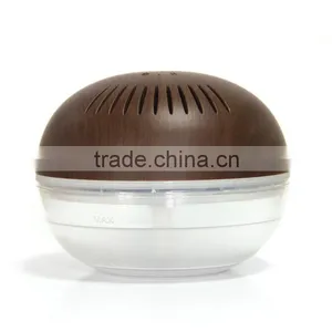 KM-02L Colorful LED Lights Wood Surface USB Air Purifier thumbnail-2
