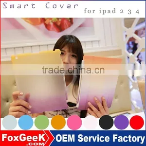 2015 Mew Design Smart Cover + Back Case for Ipad 2 3 4 With Magnetic Smart Cover Wake / Sleep FUNCTION thumbnail-1