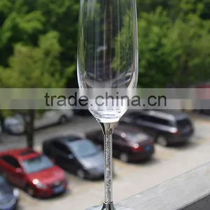 Wholesale Creative Fashion Personality Goblet Silver Drinking Glass With for Party Wendding thumbnail-1