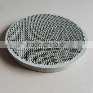 Round Gas Infrared Flameless Honeycomb Ceramic Plate for Cooking, Cordierite Ceramic Red Plate 160mm Dia. thumbnail-1