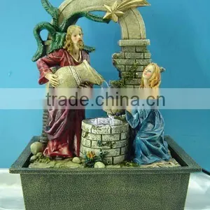 Polyresin Figure Water Fountain Indoor Fountain Desktop Water Fountain Figurine Water Fountain thumbnail-1