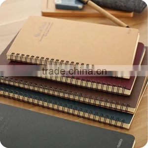 Design Recycled Brown Kraft Paper Spiral Notebook thumbnail-1