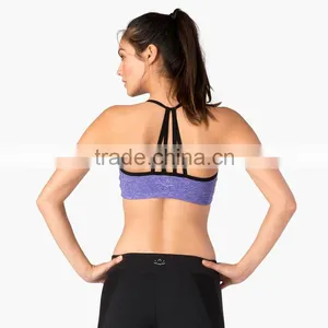 Girls New Fashion Strap Bra Violet Fitness Bralette With Private Label thumbnail-2