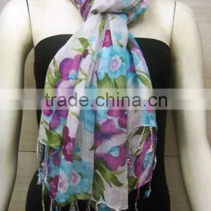 Rayon Printed Women Scarfs/Scarves/Fashion 2013 thumbnail-1