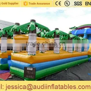 Inflatable Tropical Slide With Palm Trees for Sale thumbnail-2