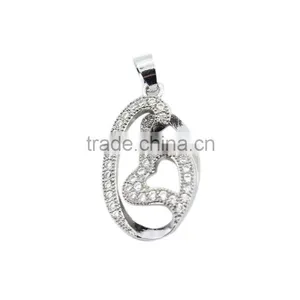 925 Sterling Silver Gemstone New Lover Pendant thumbnail-2