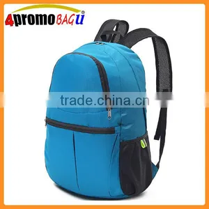 Factory Cheap Promotion Nylon Foldable Bag Folding Backpack thumbnail-1