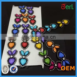Fancy Multicolor Rhinestone Brass Cup Chain for Garment Accessories thumbnail-6