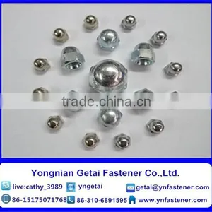 DIN 1587/DIN 917 Hexagon/Flange Cap Nuts M3-M24 Galvanized thumbnail-2