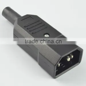 Top Selling Industrial Plug IEC 320 C14 Male Power Cord Plug thumbnail-2