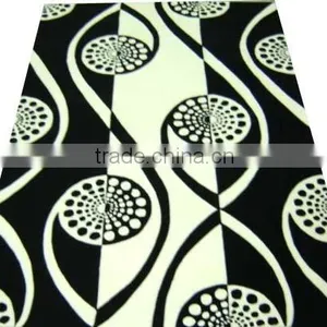 Modern Hand Tufted Cut Pile Black/ White Colour Wool Carpet, Latex Backed With Cloth thumbnail-1