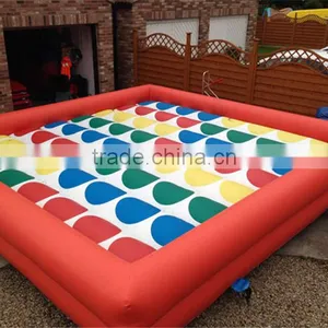 Giant Inflatable Twister for Adults Pop Yard Games Inflatable Air Twister Mattress thumbnail-1