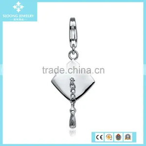 Wholesale Silver Jewellery Airplane Charm in Sterling Silver Popular Silver Jewelry thumbnail-5