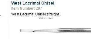 West Lacrimal Chisel thumbnail-1