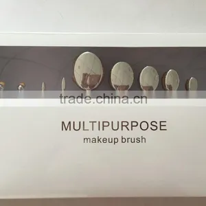 10pcs Kinds of Oval Makeup Brush Set thumbnail-2