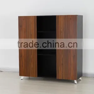 Office Furniture Walnut Wood Office Wall Bookcase - LG02A thumbnail-1