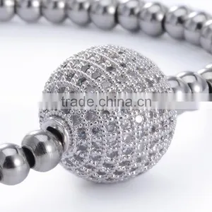 925 Silver Bracelet Mens Womens Brass Bead Braided Rope Wire Wholesale Fashion Jewelry thumbnail-3
