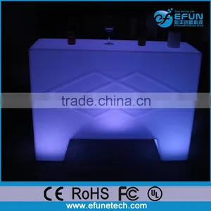 New Fashion Design Plastic Illuminated Rechargeable Bar Furniture Table,mini Led Electronic Counter thumbnail-3