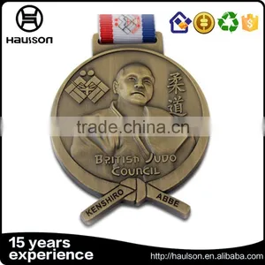 Wholesale Cheap Custom Judo Medal Diecast Zinc Alloy Material Soft Enamel Plating Gold us Medal of Honor thumbnail-2