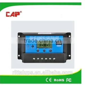 10a 20a 12v 24v Manual Solar Charge Controller With Lcd Display thumbnail-1
