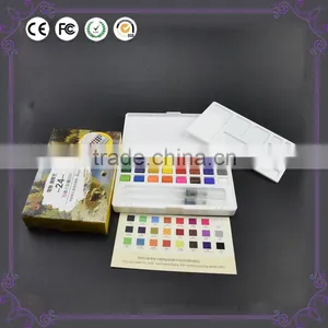 Factory Directly Supply With Certificate Popular Non-toxic Safe Water Color Paint Set Solid Watercolor Cake Paint Wholesale thumbnail-1