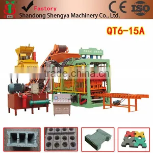 Special QT6-15 Interlocking Block and Hollow Block Making Machine thumbnail-6