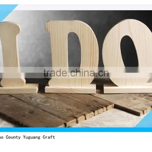 Customized Wood Letters "I DO" for Wedding Decoration thumbnail-1