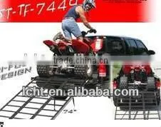 Tri-Fold Folding Motorcycle ATV Loading Ramp Snowmobile Lawn Trailer thumbnail-1