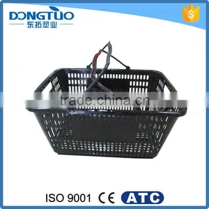 Small Shopping Baskets in Bulk, Cheap Plastic Baskets With Handles thumbnail-1