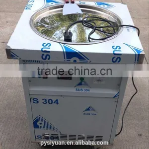 Used Commercial Double Pan Fry Ice Machine for Sale thumbnail-4