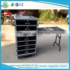 Sgaier 20u Flight Case 7 Drawers Mobile Flight Case With Locks thumbnail-4