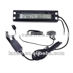 3in1Digital LCD DC 12V Backlight Clock CAR Thermometer Monitor Voltage Display thumbnail-1
