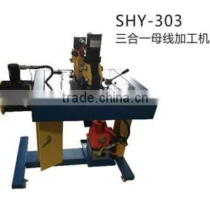 SHY-303 Multi Function Hydraulic Bus Bar Processor Machine for Cutting,Punching and Bending thumbnail-1
