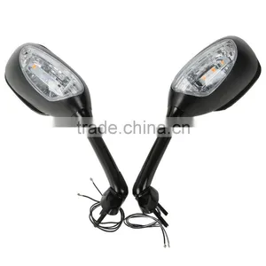 LED Carbon Fiber Rear View Mirrors For Suzuki GSXR600/750 06-15 GSXR1000 05-15 thumbnail-1
