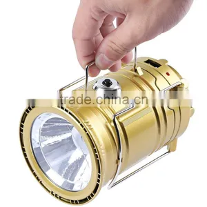 Black Super Bright Lightweight 7-LED Rechargeable Camping Lantern Torch Flashlight for Camping Hiking Cycling thumbnail-5