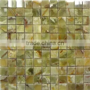 HOT SALE CHEAP PRICE DARK GREEN ONYX MOSAIC TILES COLLECTION thumbnail-4