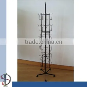 Greating Cards Wire Pocket Spinnr Floor Display Stand thumbnail-1
