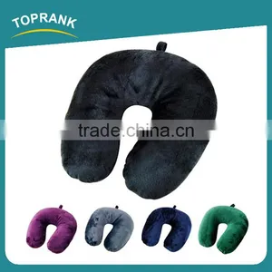 Toprank Wholesale Custom Soft Short Plush Neck Cushion Microbead Pillow Airplane U Shape Travel Neck Pillow thumbnail-1