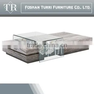 Modern Luxury White Natural Travertine Tea Table For Home Center thumbnail-5