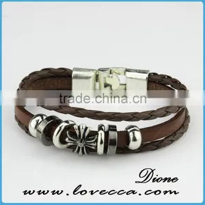 Braided Adjustable Nautical Leather Bracelets for Women thumbnail-3