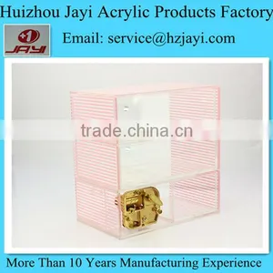 High Transparent Acrylic Jewelry Box With Music Player thumbnail-2