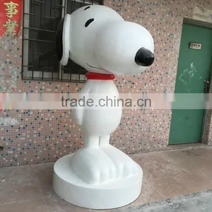 Fiberglass Cartoon Dog Statue Sculpture thumbnail-3