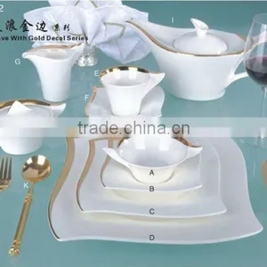 12PCS Bone China Flower Surface Ceramic Dinnerware Tableware Set thumbnail-1