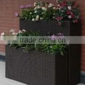 High Quality Outdoor Rattan Flowerpot Sets Garden Supplies thumbnail-1