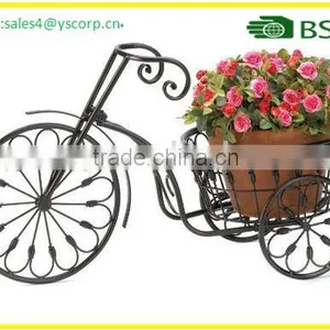 Wrought Iron Bicycle Plant Stand Summerfield Terrace Nostalgic Bicycle Home Garden Decor Iron Plant Stand thumbnail-1