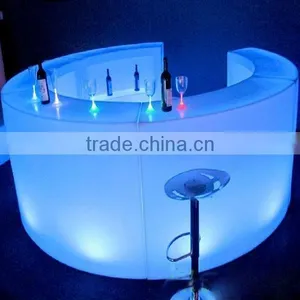 Modern Commerical High Quality PE Partable Plastic LED Bar Counter With 16 Colors Change thumbnail-4